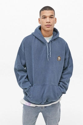 uo patterned polar fleece hoodie sweatshirt