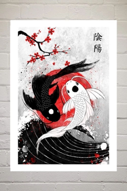 Rubyartwork Koi Fish Wall Art Print Assorted Uk 3 At Urban