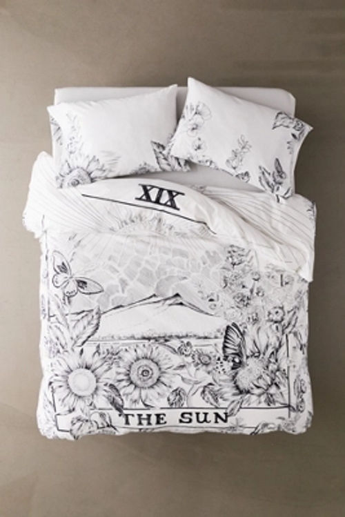 The Sun Tarot Card Duvet Cover Set White Single At Urban