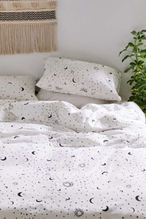 Black And White Moon Duvet Cover Set Black Single At Urban