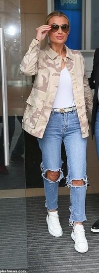 topshop camo denim jacket