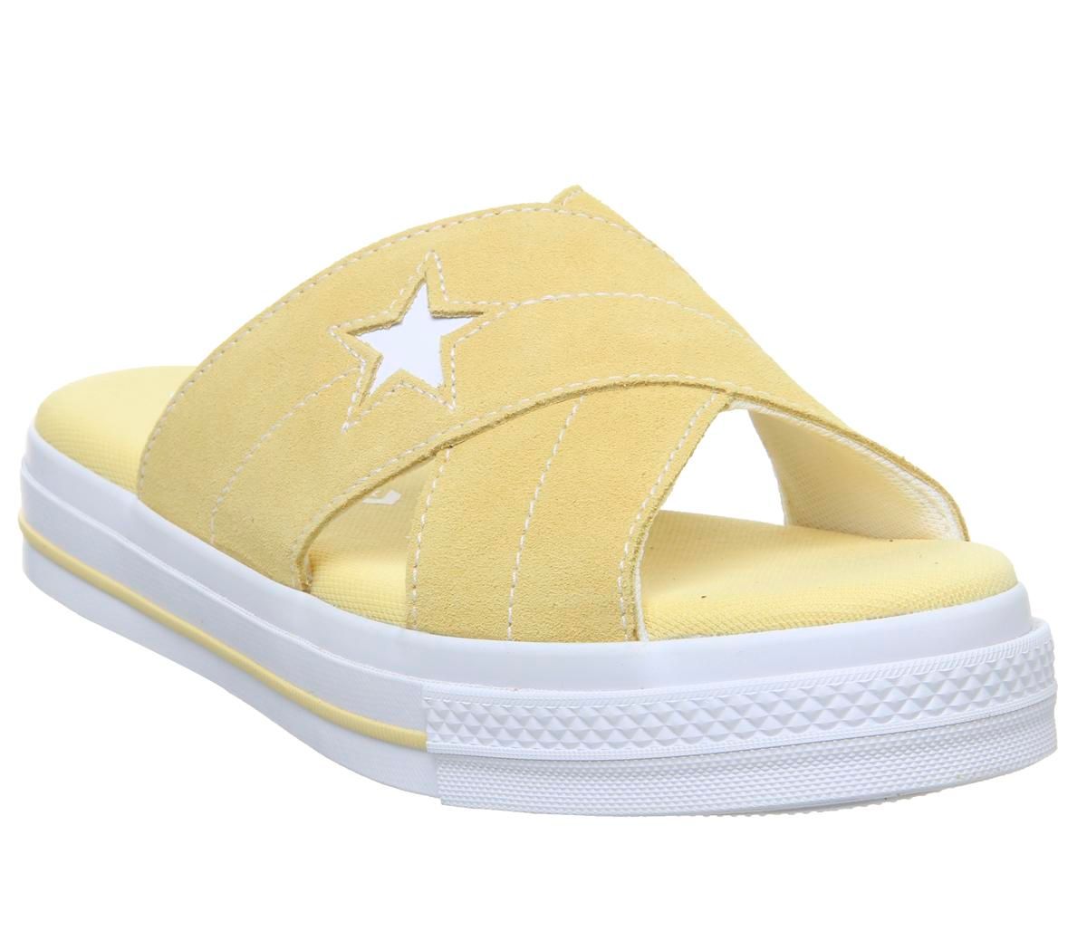 office yellow converse