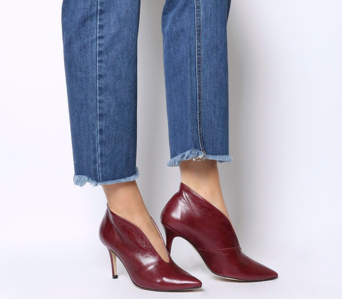 office me too v front shoe boots