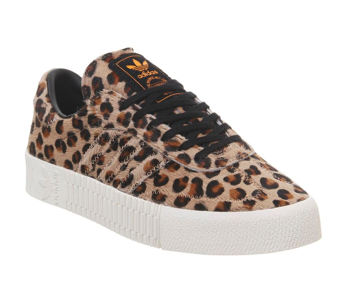 adidas sambarose leopard