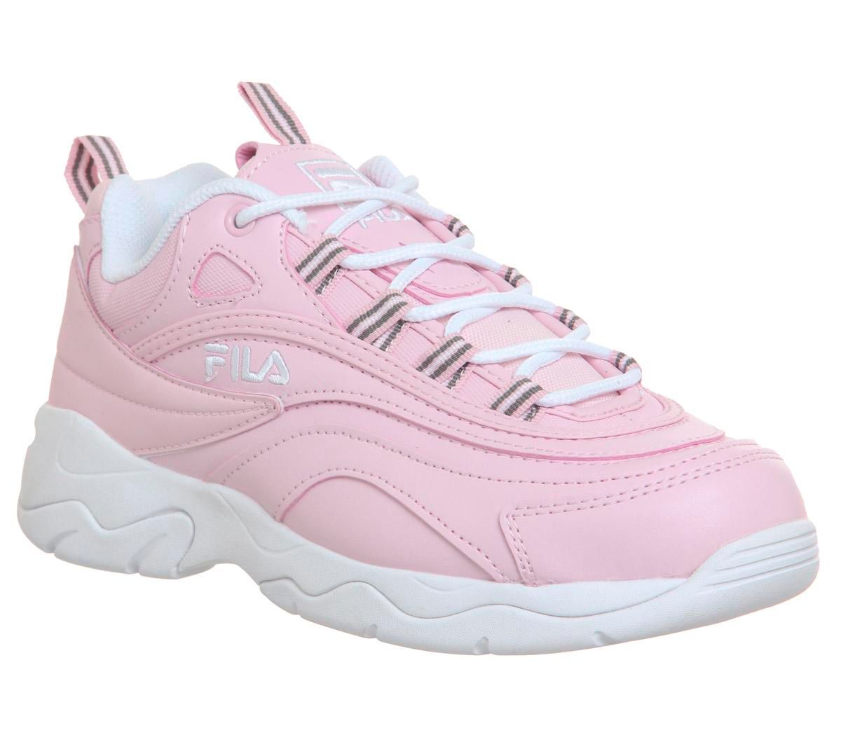 fila ray trainers pink