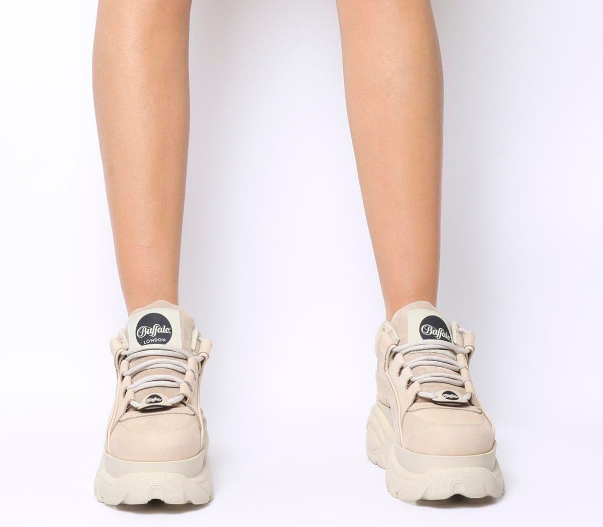 buffalo sneakers cream