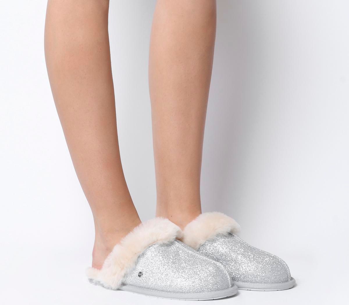 silver sparkle ugg slippers