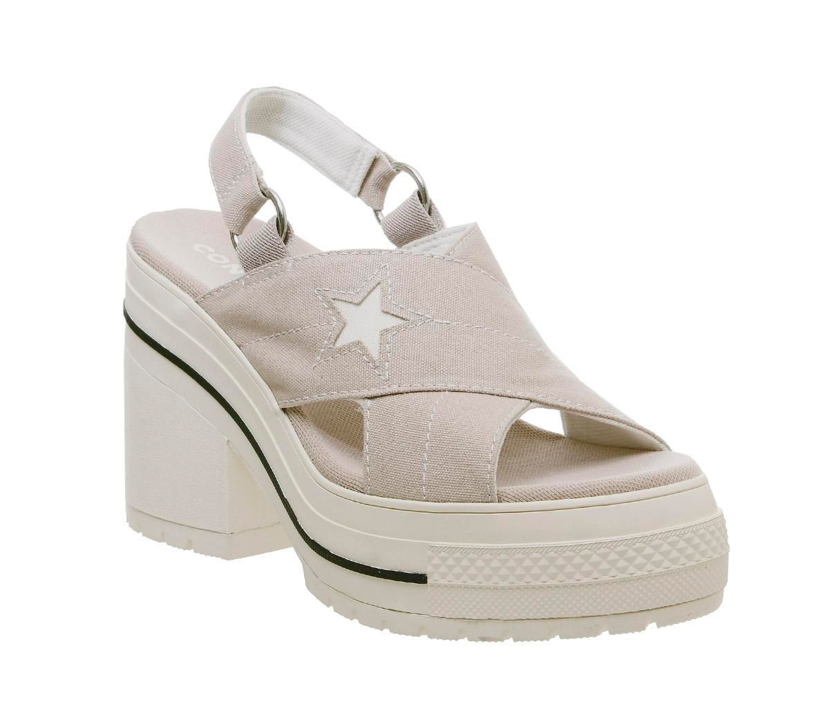 converse one star heel sandals