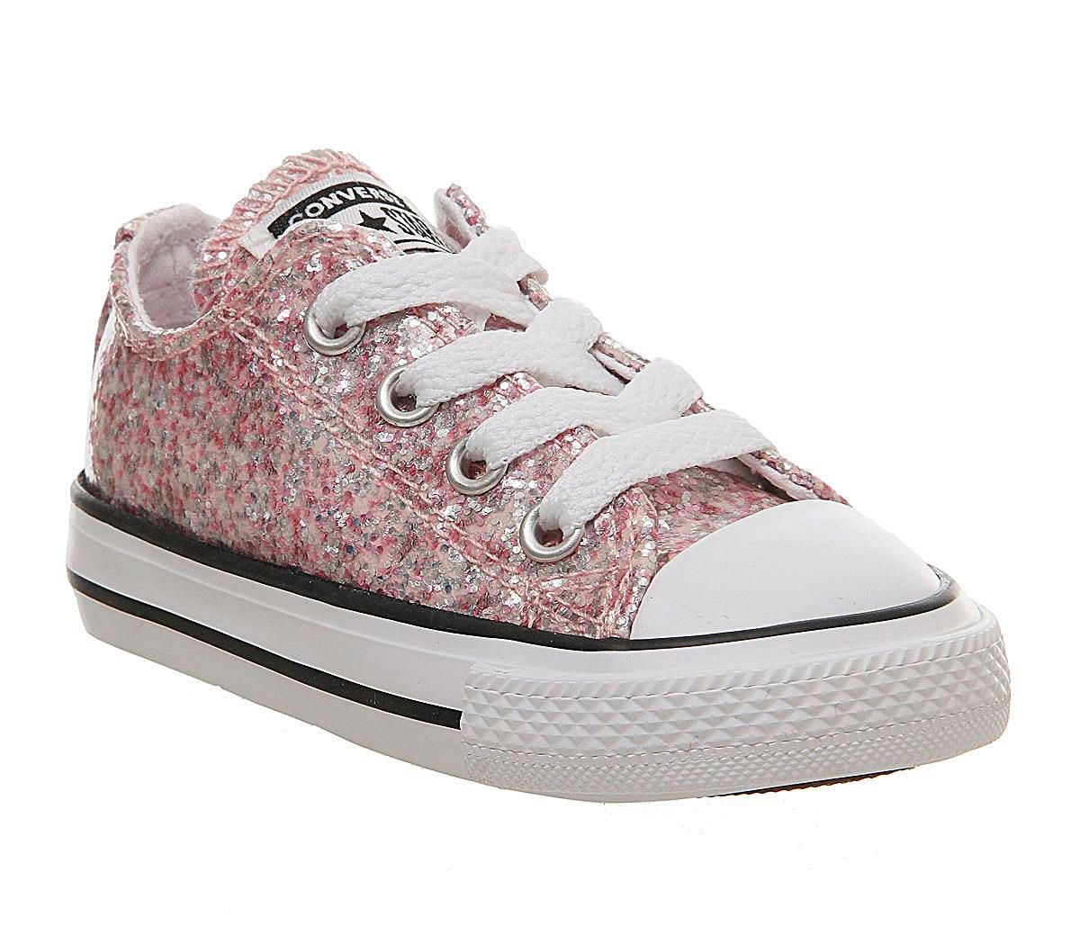 light pink glitter converse