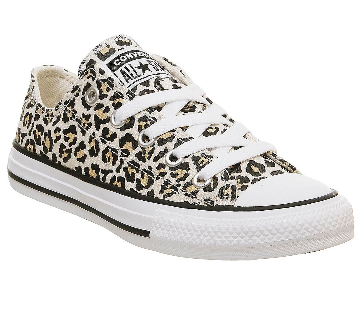 converse all star low leopard