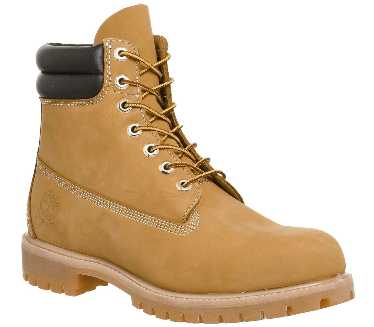 timberland 6 inch double collar boots rawhide saddleback