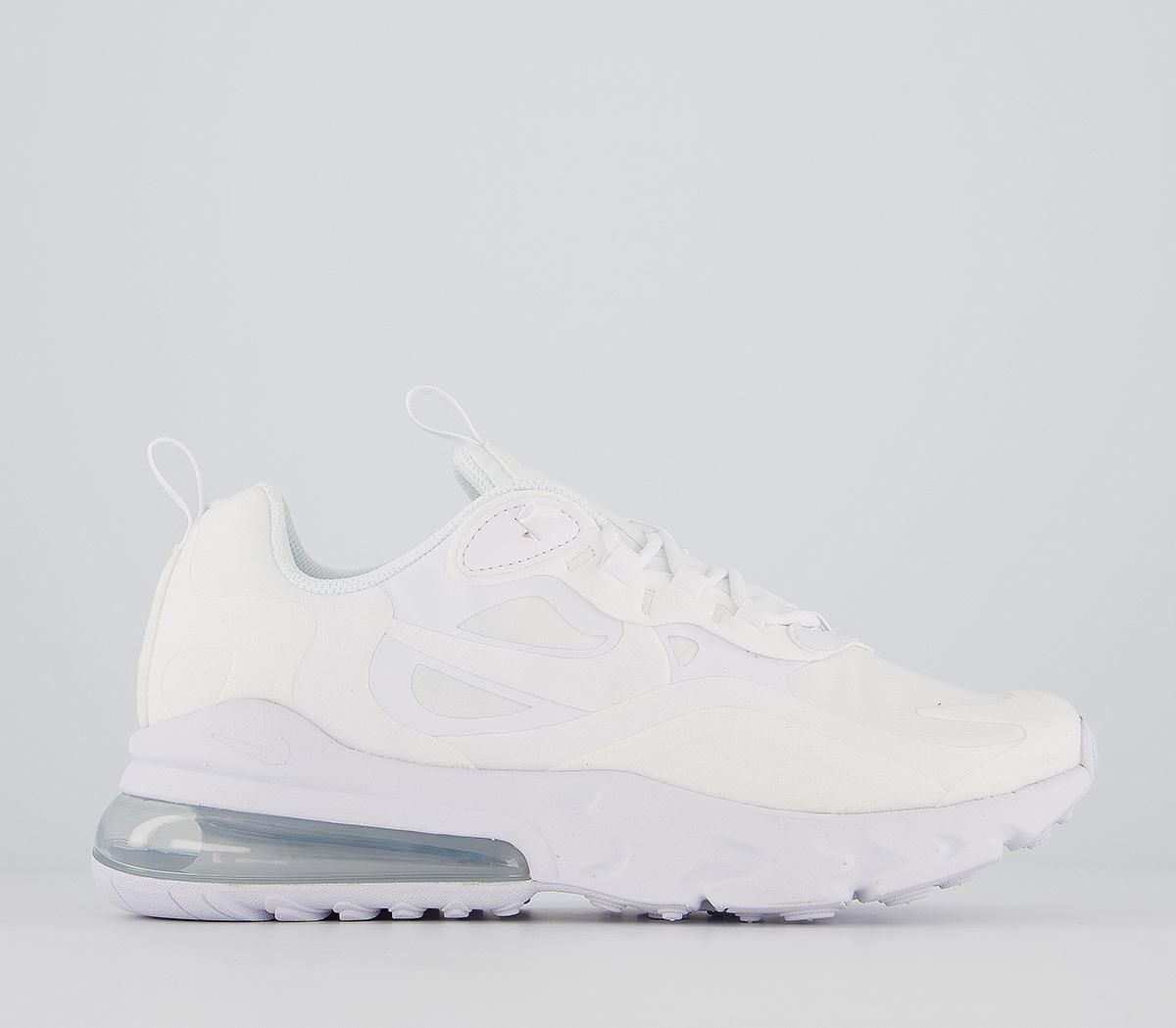 nike air max 270 gs white white metallic silver