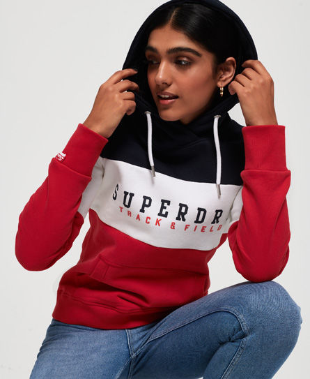 superdry track and field hoodie