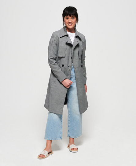 Superdry Sirena Trench Coat | Compare Superdry Sirena Trench Grey buy and