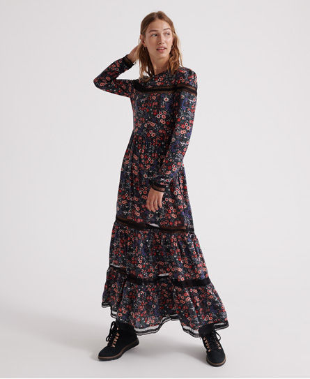 boho maxi dress superdry