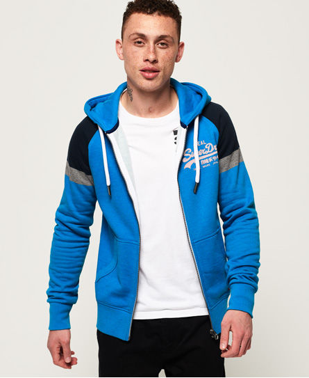 superdry vintage logo raglan hoodie