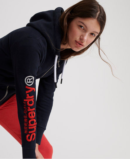 superdry coral hoodie