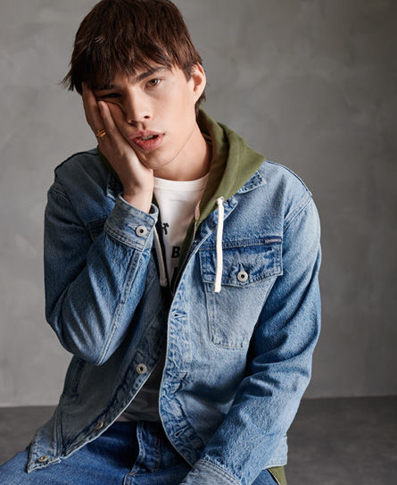 mason wool blend trucker jacket