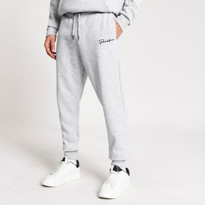 river island grey joggers