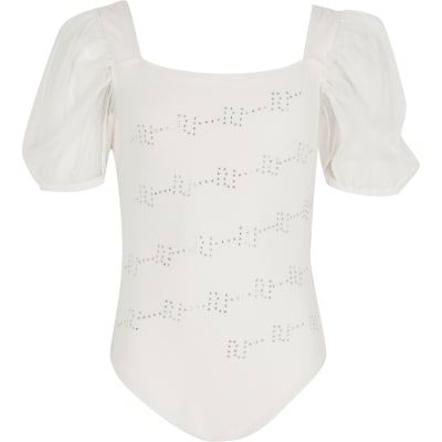 girls black ri monogram backpack