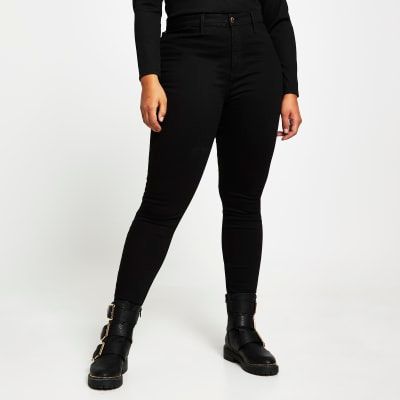black jeans river island womens