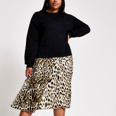 river island leopard dress