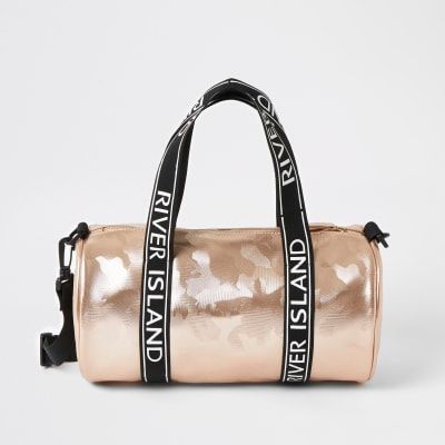 river island rose gold bag