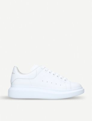 mens white leather trainers
