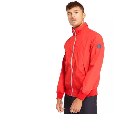 timberland jacket red