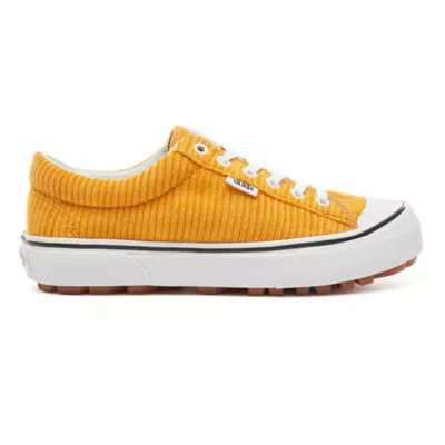 vans yellow corduroy classic slip on trainers