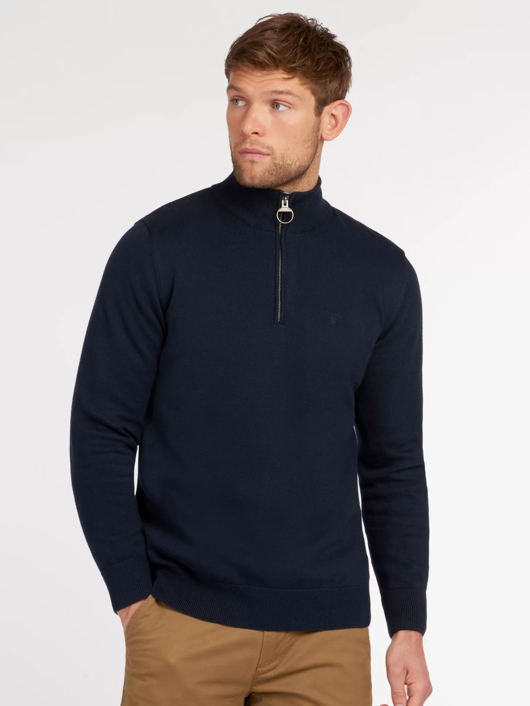 barbour nelson half zip jumper