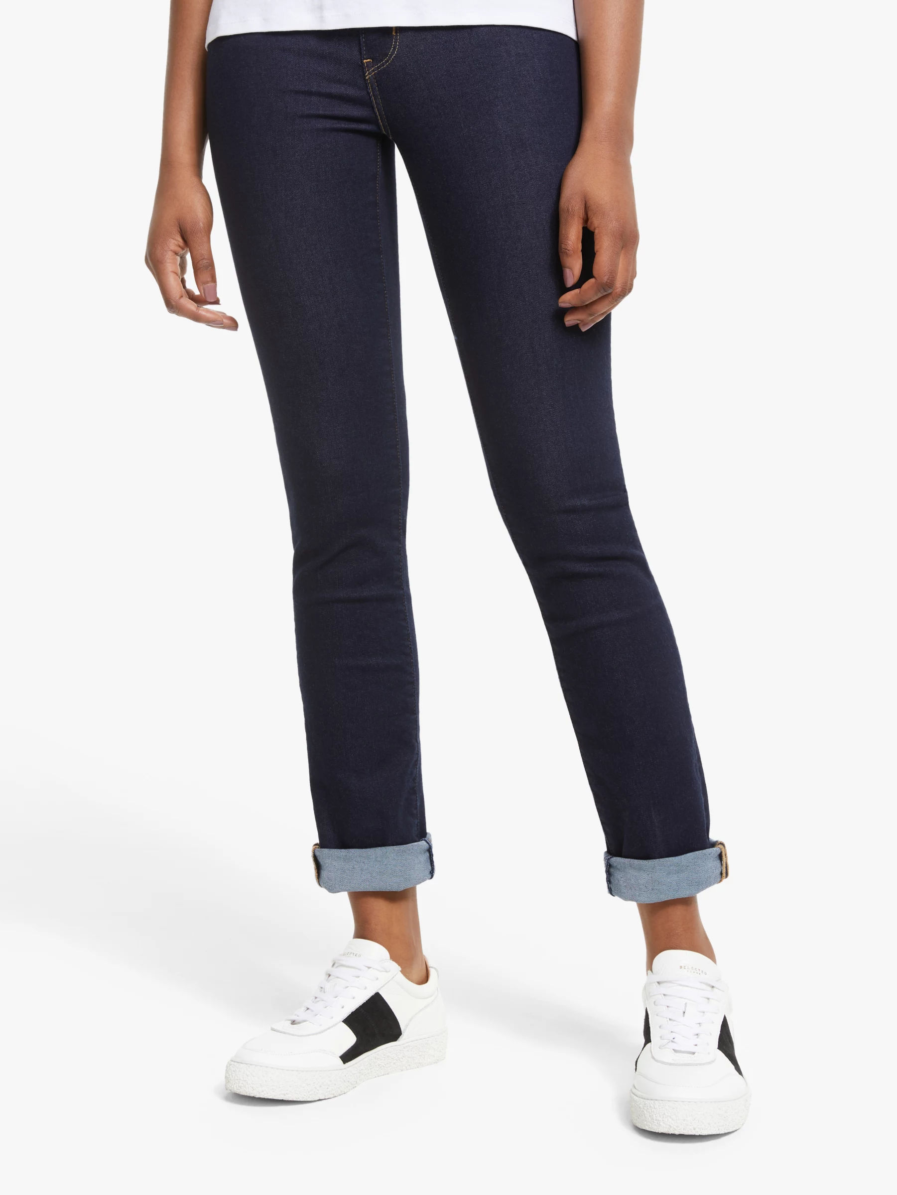 724 high rise straight jeans stellar blue