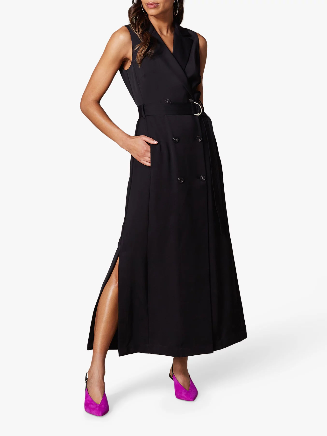 karen millen halter neck tuxedo dress