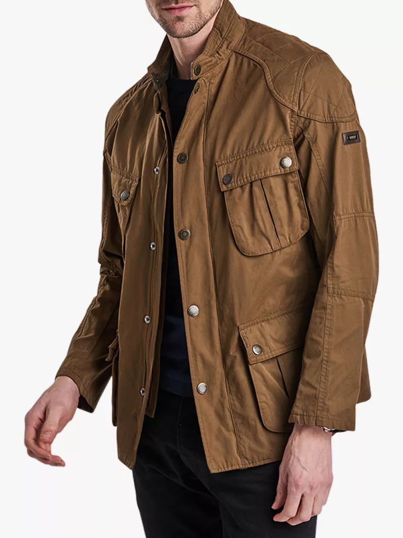 barbour land rover wax dog coat sand