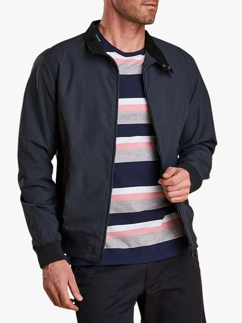 barbour royston wax jacket navy