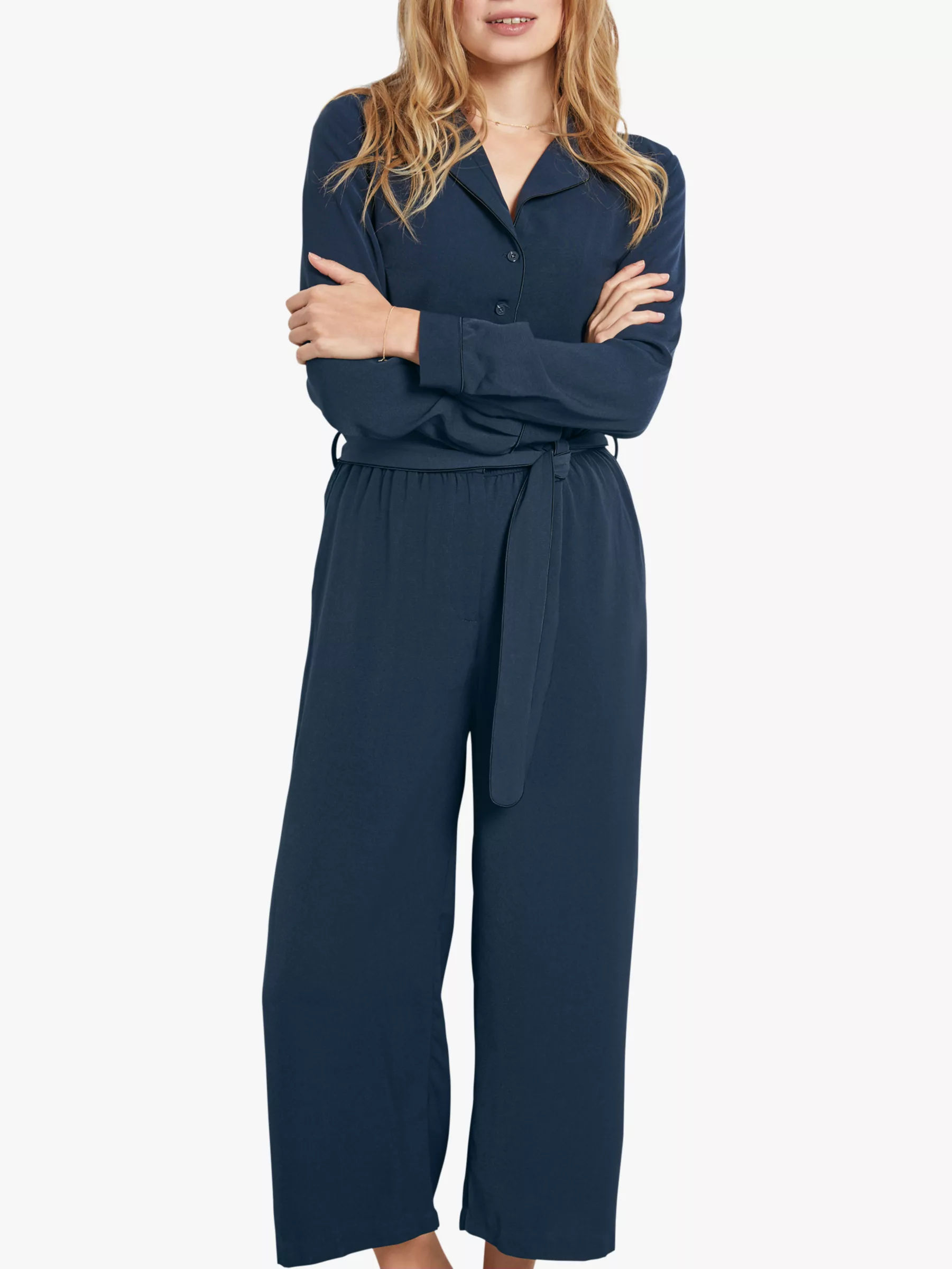 hush denim jumpsuit