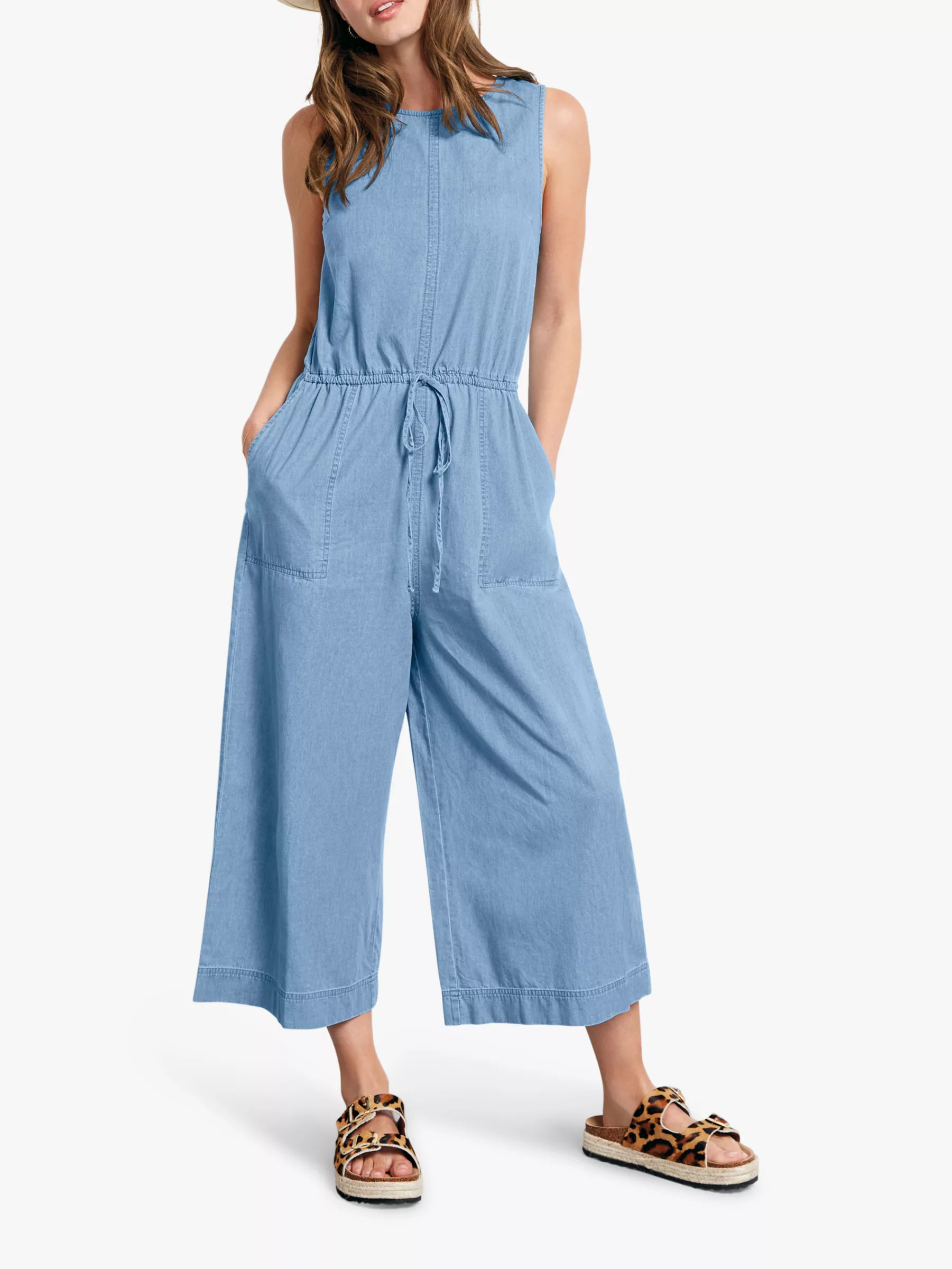 hush denim jumpsuit