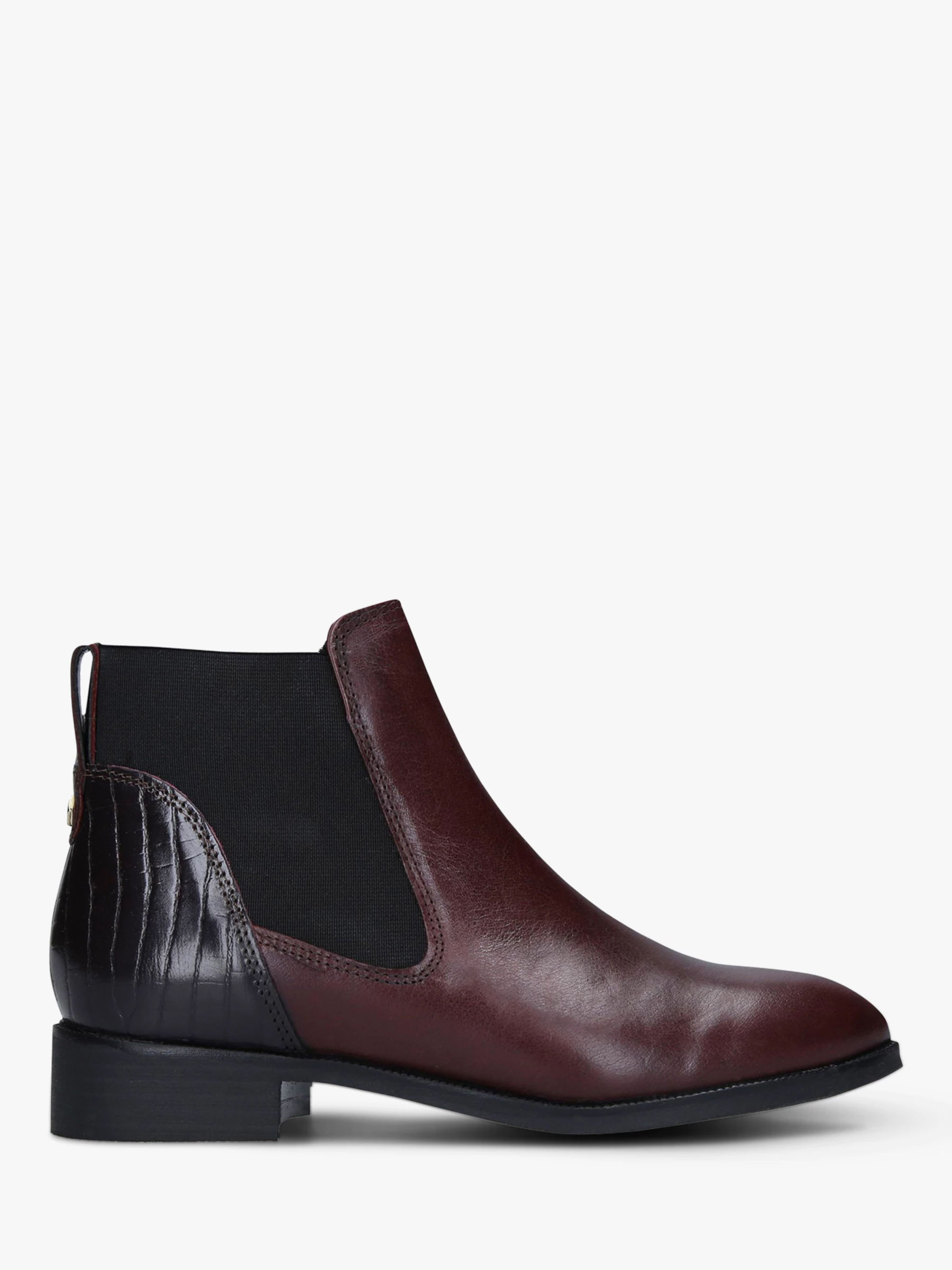 wine chelsea boots