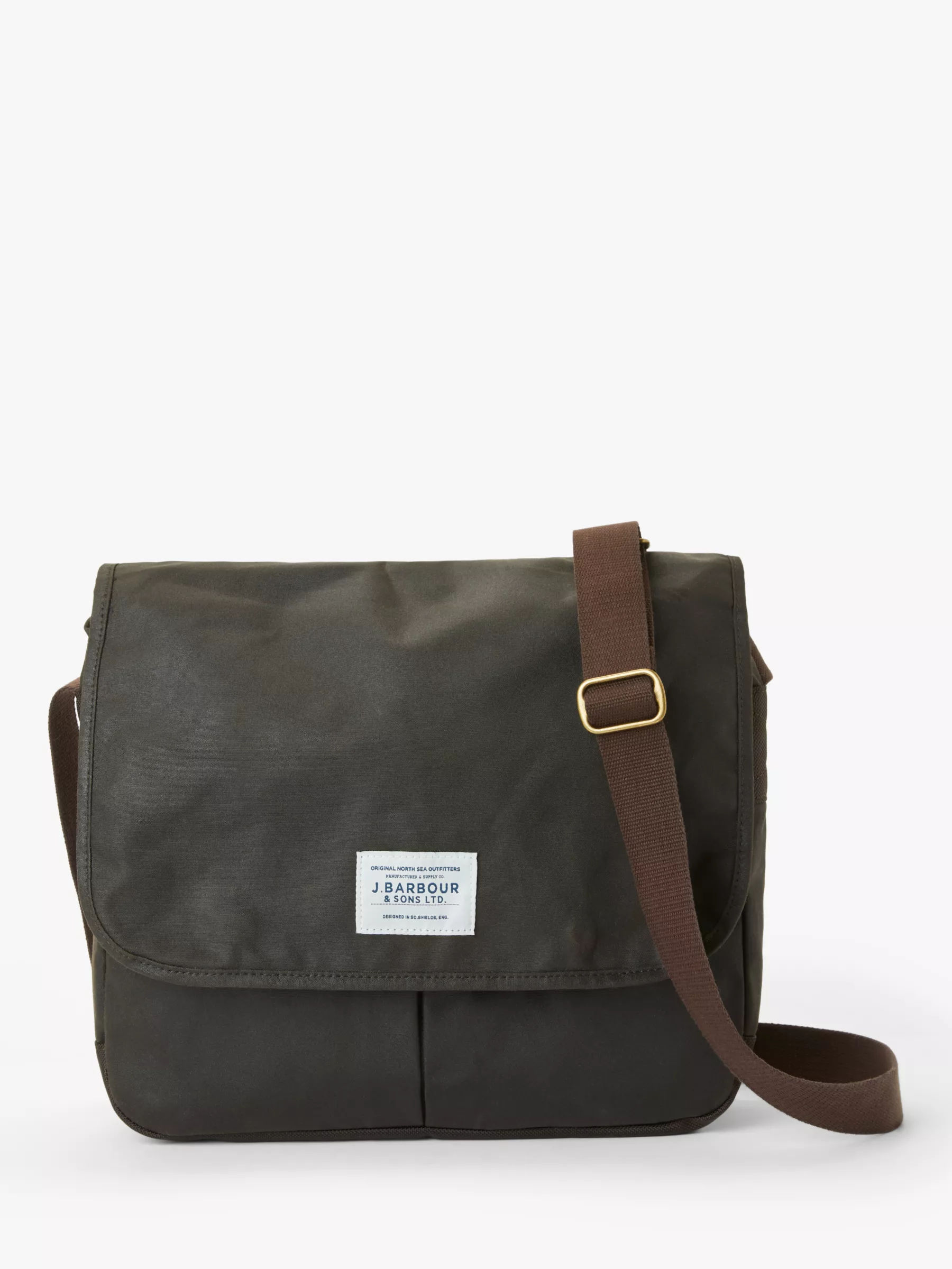 barbour wax cotton tarras messenger