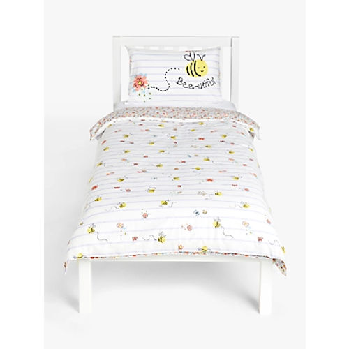 Little Home At John Lewis Happy Bee And Ditsy Print Reversible