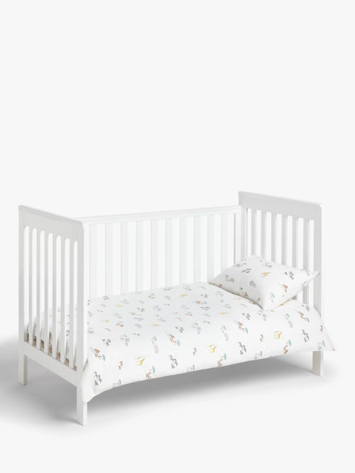 John Lewis Savanna Animal Print Cot Duvet Cover And Pillowcase Set