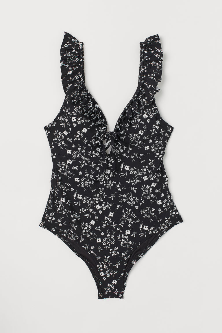 h and m black swimsuit