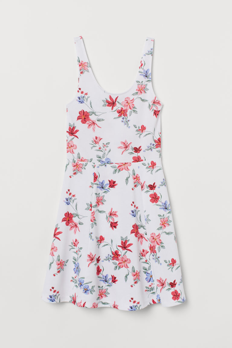 h and m sleeveless jersey dress