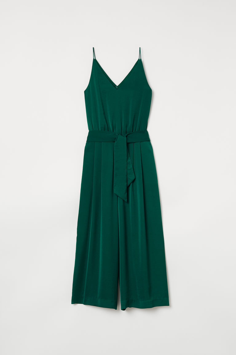 h and m green jumpsuit