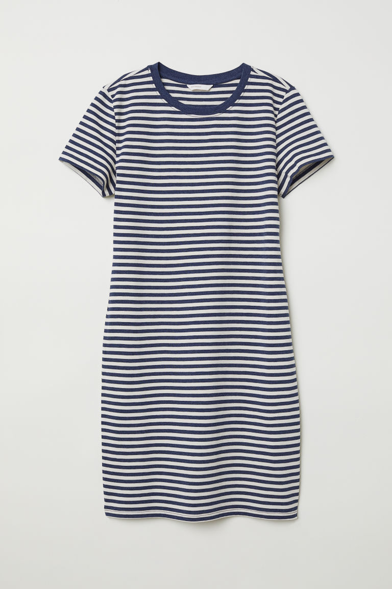 h and m jersey dress