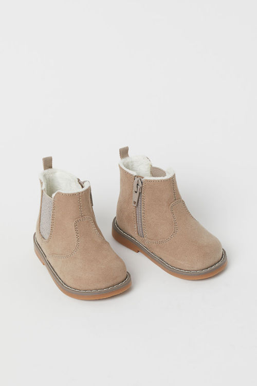 H M Warm Lined Chelsea Boots Beige Compare Union Square Aberdeen Shopping Centre