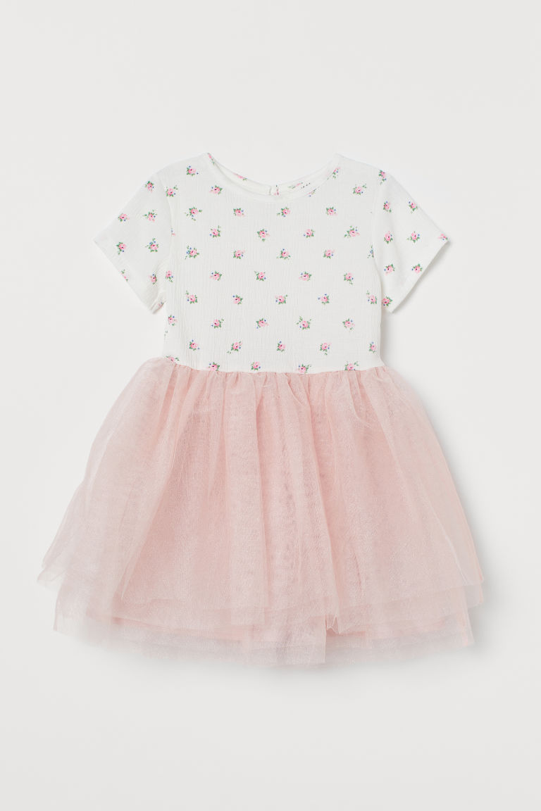 h and m pink tulle dress