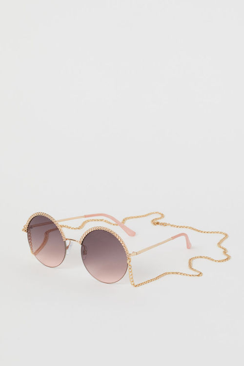 H M Round Sunglasses Black On Sale For 2 99