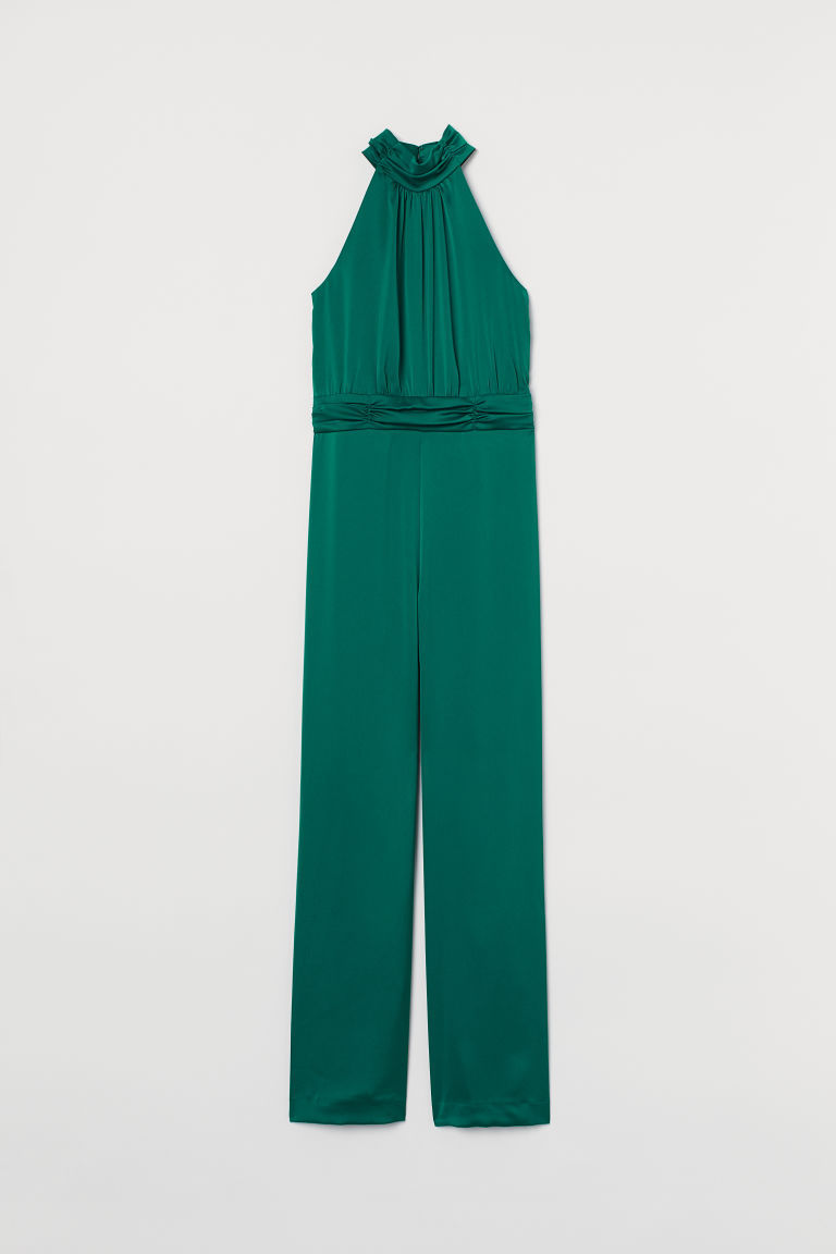 h and m green jumpsuit