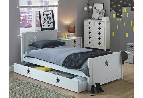 Argos Home Stars Single Bed With Drawer White 200 00 Female